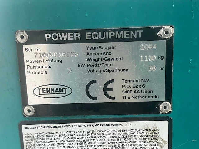 Tennant 7100 schrobm veeg-/schrobmachine - afbeelding 3 van  11