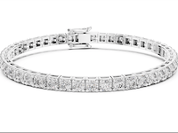 Tennis armband met 5.37ct diamant - afbeelding 3 van  6
