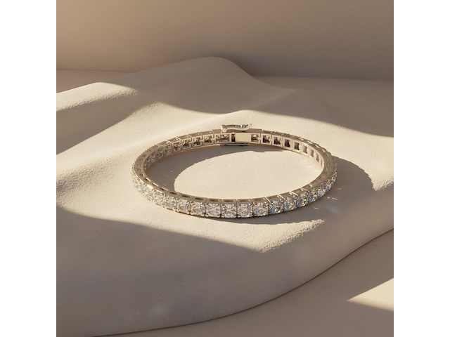 Tennis armband met 5.37ct diamant - afbeelding 4 van  6