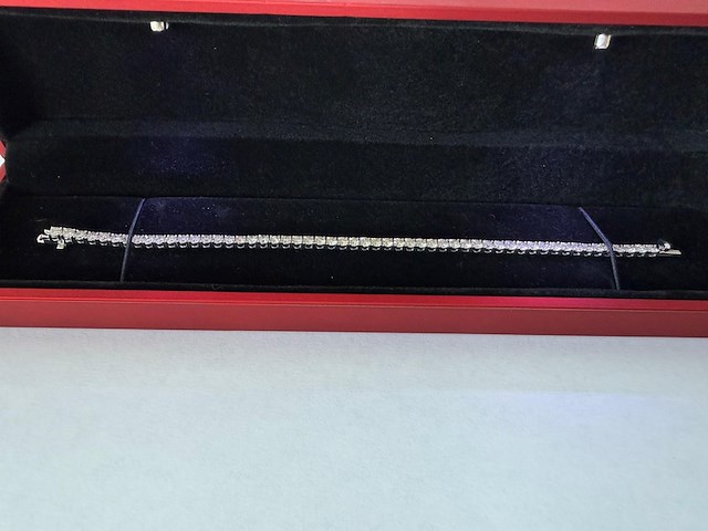 Tennis armband met natuurlijke diamanten, 2024 - afbeelding 6 van  12