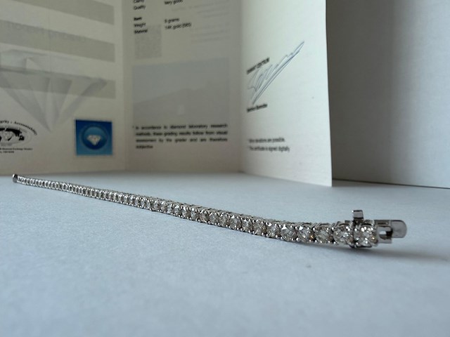 Tennis armband met natuurlijke diamanten, 2024 - afbeelding 8 van  12