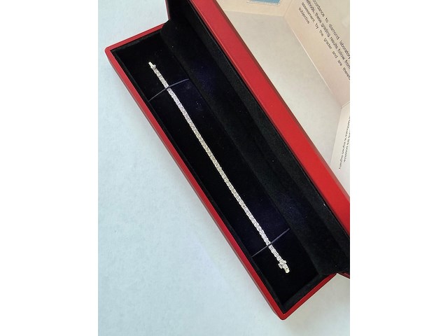 Tennis armband met natuurlijke diamanten, 2024 - afbeelding 9 van  12