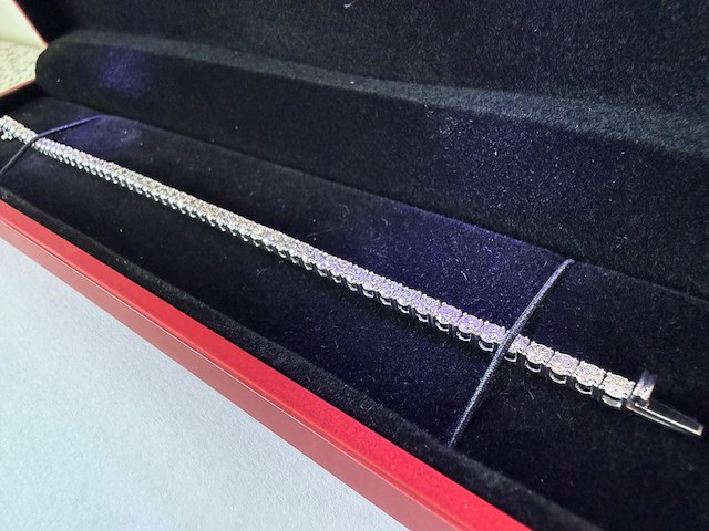 Tennis armband met natuurlijke diamanten, 2024 - afbeelding 12 van  12