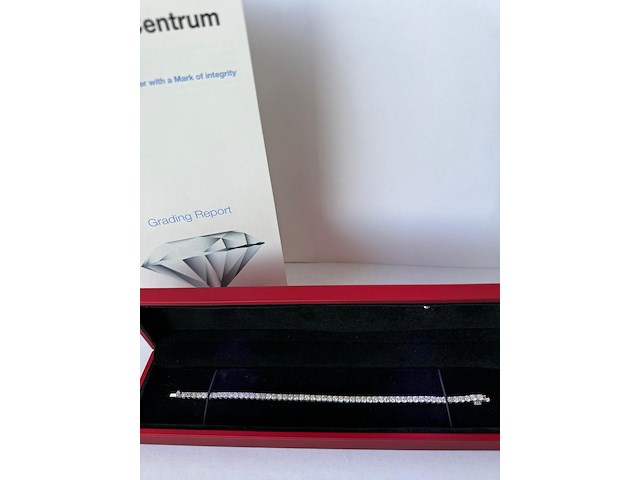 Tennis armband met natuurlijke diamanten, 2024 - afbeelding 10 van  12