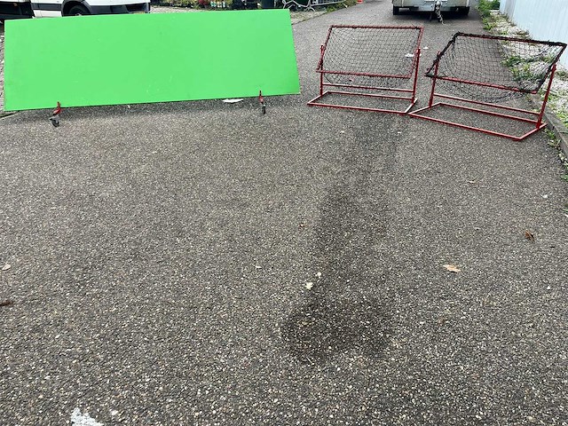 Tennis service doel / muur (3-delig) - afbeelding 1 van  4