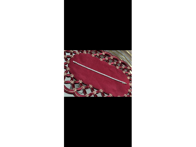 Tennisarmband aus 585 weißgold mit 11.31 ct. natürlichen diamanten, 16.12.2024 - afbeelding 7 van  8