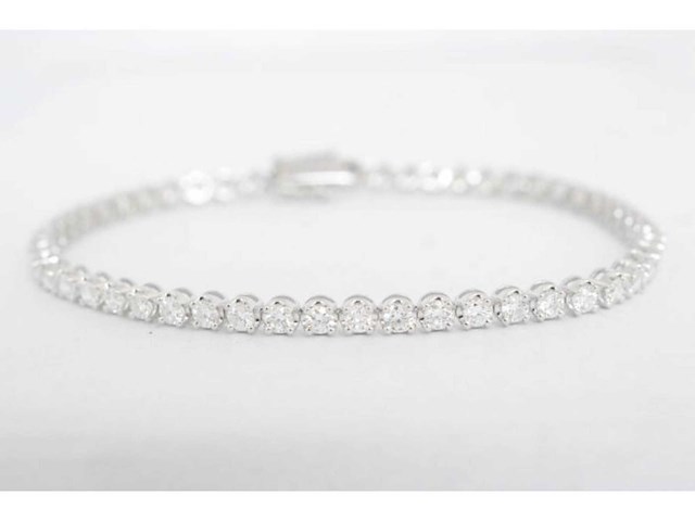 Tennisarmband met 1.30 carat diamanten - afbeelding 1 van  6