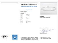 Tennisarmband met 1.30 carat diamanten - afbeelding 2 van  6
