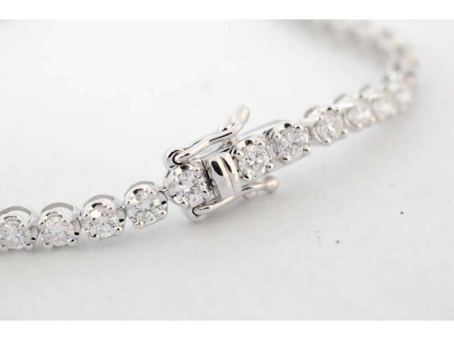 Tennisarmband met 1.30 carat diamanten - afbeelding 3 van  6