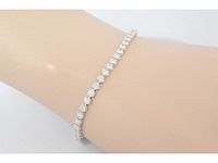 Tennisarmband met 1.30 carat diamanten - afbeelding 2 van  7