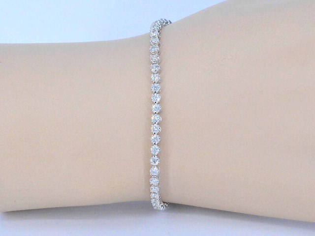 Tennisarmband met 3.00 carat diamanten - afbeelding 4 van  10