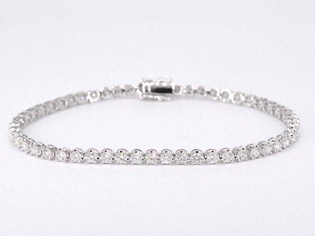 Tennisarmband met 3.00 carat diamanten - afbeelding 2 van  8
