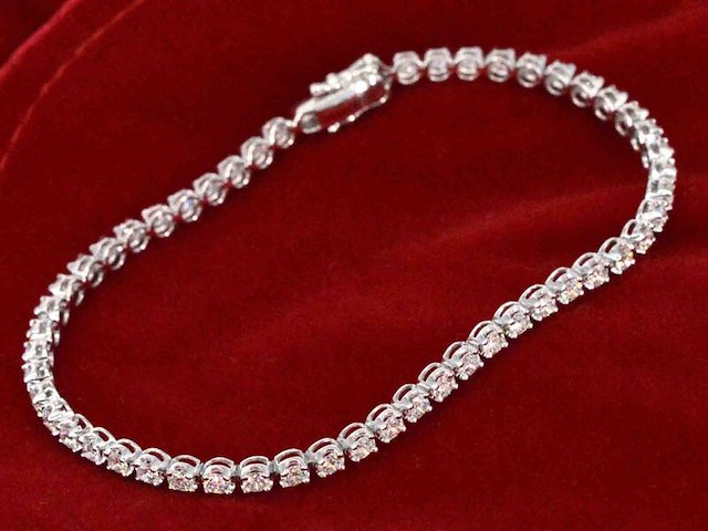 Tennisarmband met 3.00 carat diamanten - afbeelding 8 van  8