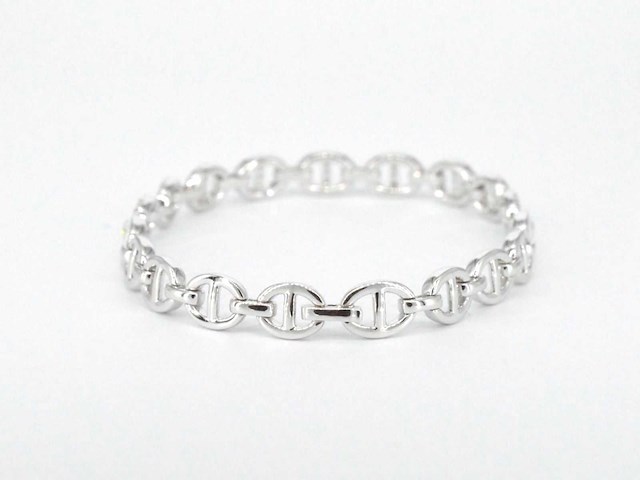 Tennisarmband met diamanten schakels met 157 diamanten - afbeelding 2 van  4