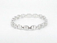 Tennisarmband met diamanten schakels met 157 diamanten - afbeelding 2 van  4