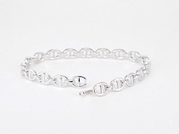 Tennisarmband met diamanten schakels met 157 diamanten - afbeelding 3 van  4