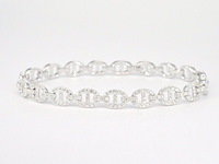 Tennisarmband met diamanten schakels met 157 diamanten