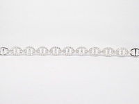 Tennisarmband met diamanten schakels met 157 diamanten - afbeelding 5 van  7