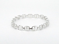 Tennisarmband met diamanten schakels met 157 diamanten - afbeelding 3 van  9