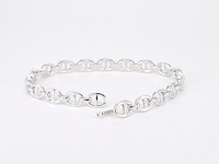 Tennisarmband met diamanten schakels met 157 diamanten - afbeelding 4 van  9