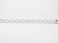 Tennisarmband met diamanten schakels met 157 diamanten - afbeelding 5 van  9