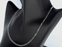 Tenniscollier met natuurlijke zwarte diamanten - afbeelding 12 van  12