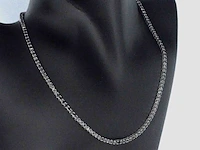 Tenniscollier met natuurlijke zwarte diamanten - afbeelding 11 van  12