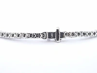 Tenniscollier met natuurlijke zwarte diamanten - afbeelding 5 van  8