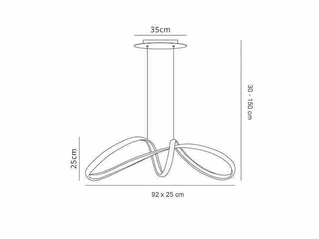 Tenshi led hanglamp goud - afbeelding 3 van  7