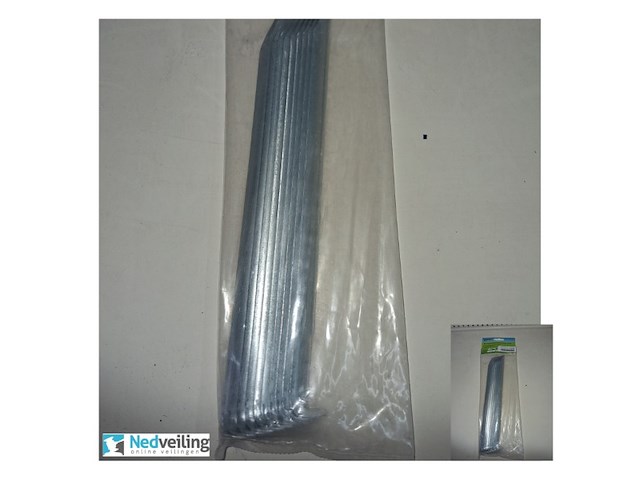 Tent haringen pak 10 stuks van 24 cm - afbeelding 3 van  3