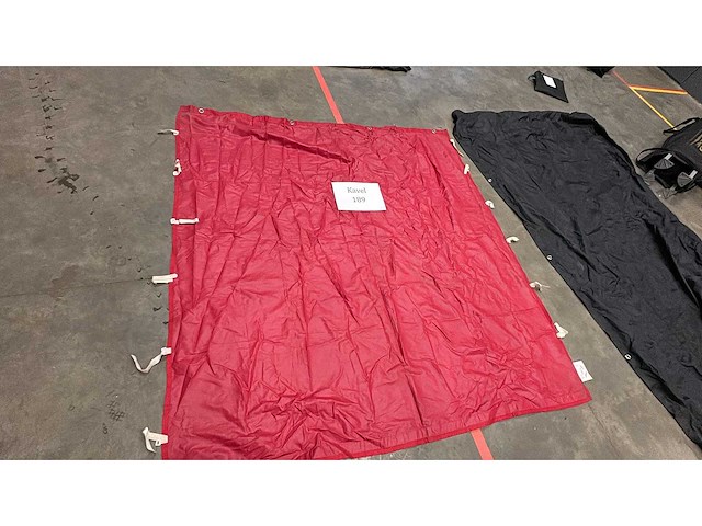 Tent zeil rood - afbeelding 1 van  3