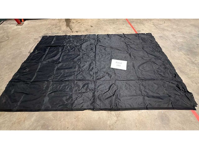 Tent zeil zwart - afbeelding 1 van  2