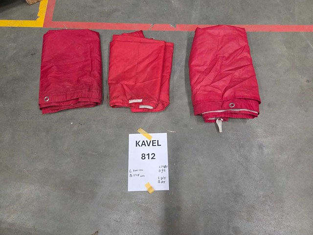 Tentzeil rood - afbeelding 4 van  4