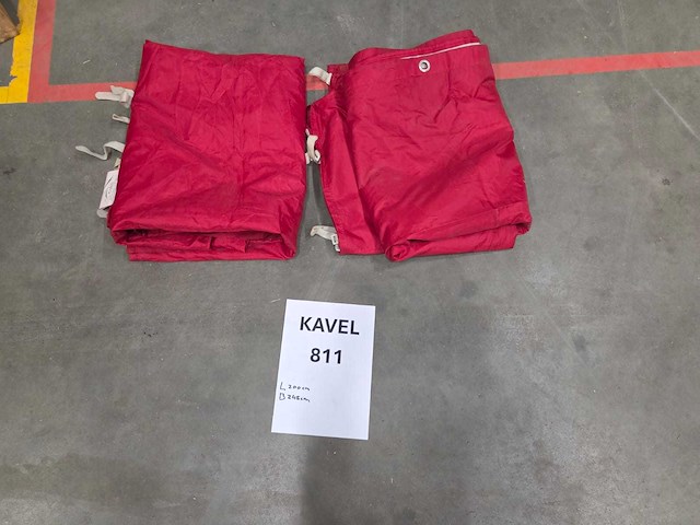 Tentzeilen rood - afbeelding 1 van  3