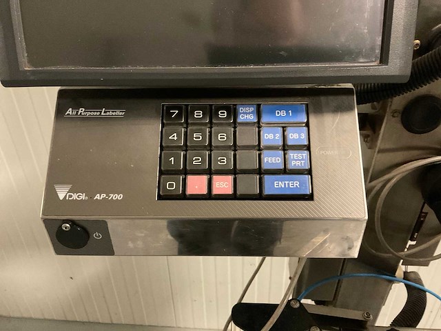 Teraoka ap-700ub-ex print- en etiketteermachine, rvs - afbeelding 4 van  8
