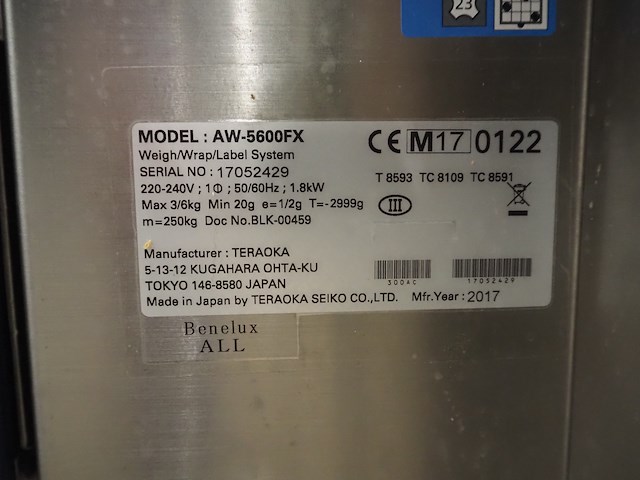 Teraoka seiko co., ltd - afbeelding 2 van  10