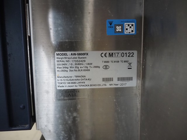 Teraoka seiko co., ltd - afbeelding 7 van  15