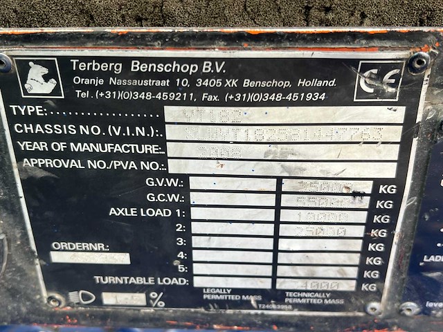Terberg - 2008 - yt 182 - terminal trekker vrachtwagen - afbeelding 3 van  29