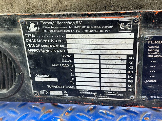 Terberg - 2008 - yt 182 - terminal trekker vrachtwagen - afbeelding 19 van  29