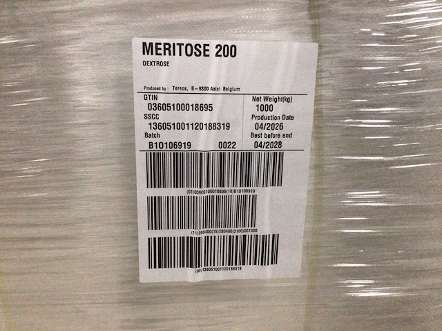 Tereos meritose 200 dextrose 1000kg bb (4x) - afbeelding 2 van  3
