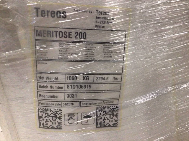 Tereos meritose 200 dextrose 1000kg bb (4x) - afbeelding 3 van  3