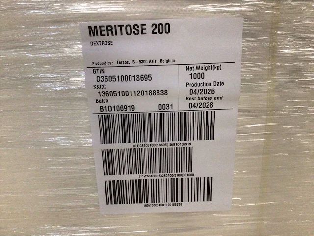 Tereos meritose 200 dextrose 1000kg bb - afbeelding 3 van  3