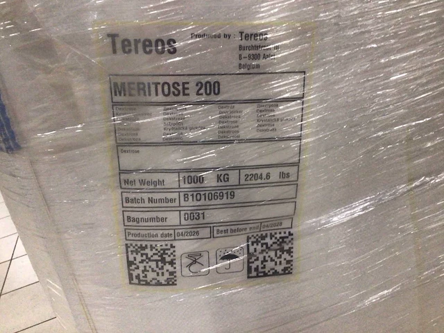 Tereos meritose 200 dextrose 1000kg bb - afbeelding 3 van  3