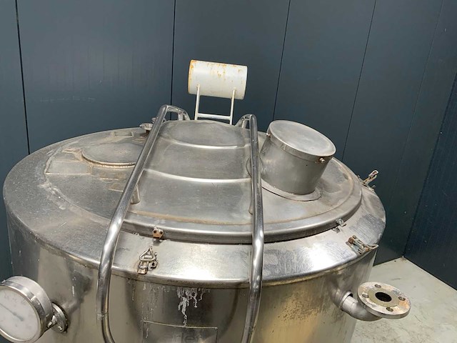 Terlet geschraapte kookketel 1000l met verwarmingsmantel - afbeelding 3 van  7