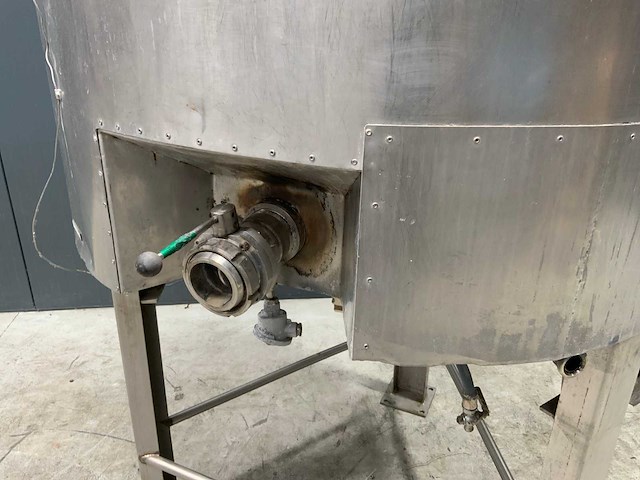 Terlet geschraapte kookketel 1000l met verwarmingsmantel - afbeelding 5 van  7