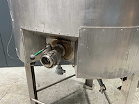 Terlet geschraapte kookketel 1000l met verwarmingsmantel - afbeelding 5 van  7