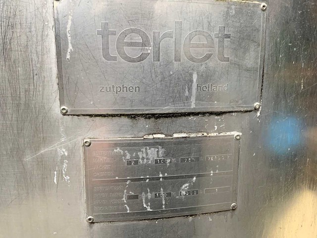 Terlet geschraapte kookketel 1000l met verwarmingsmantel - afbeelding 7 van  7