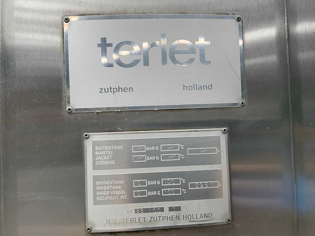 Terlet opslagmengtank 3m3 met roerwerk - afbeelding 8 van  8