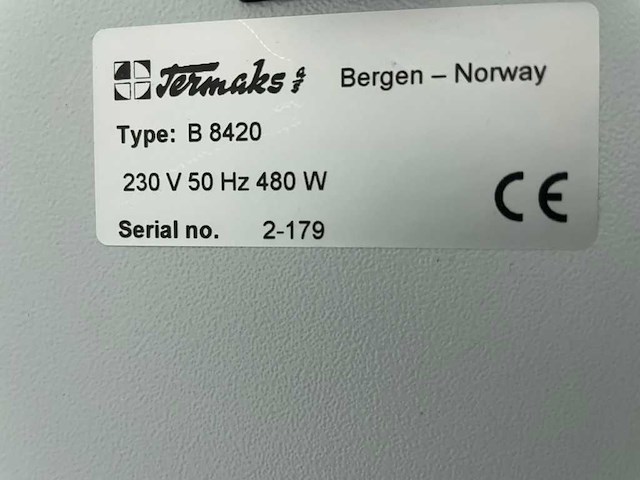 Termaks - b 8420 - laboratoriumincubator - afbeelding 6 van  8