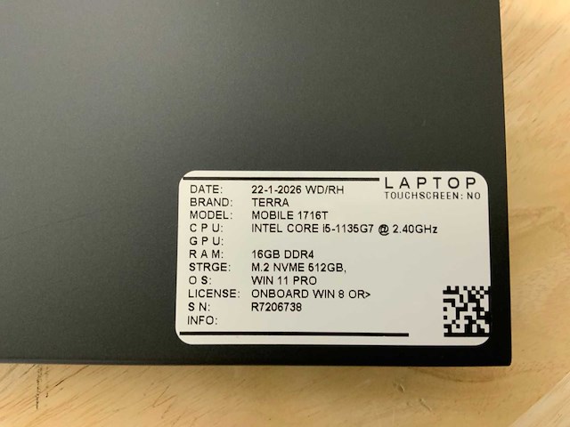 Terra 1716t laptop - afbeelding 7 van  7